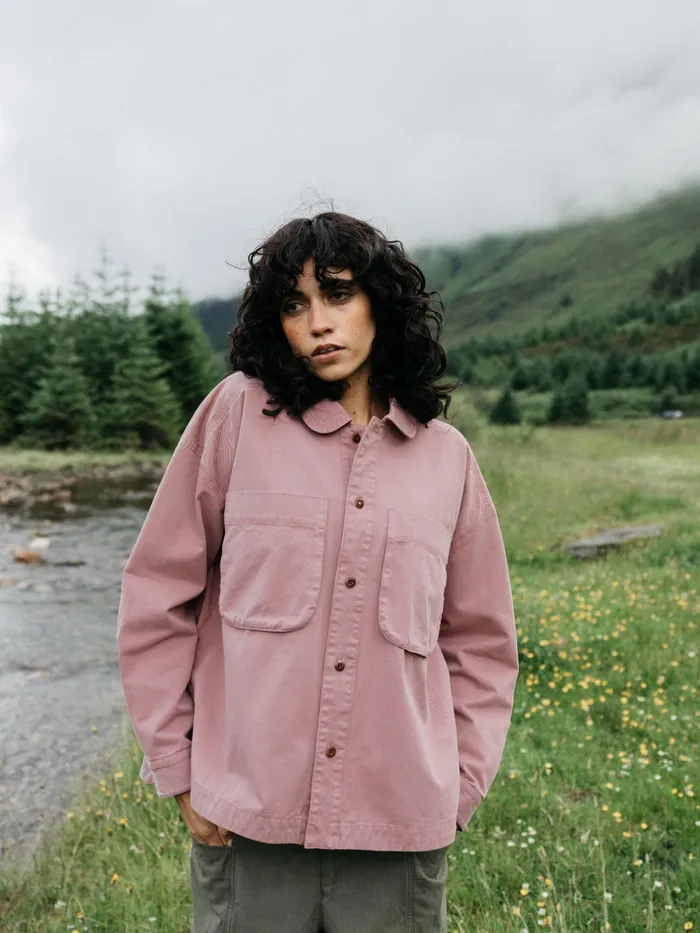 Finisterre Tops and TShirts Women Gwavas Overshirt Heather Mist