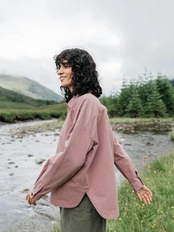 Finisterre Tops and TShirts Women Gwavas Overshirt Heather Mist