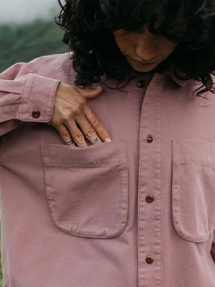 Finisterre Tops and TShirts Women Gwavas Overshirt Heather Mist