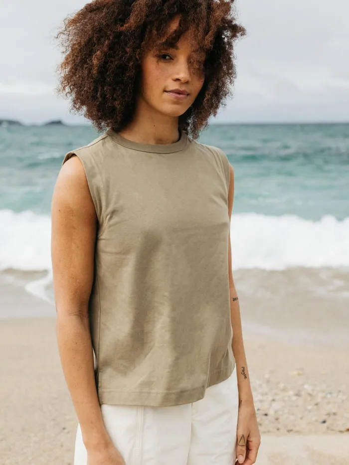 Finisterre Tops and TShirts Women Meskel Vest Willow Green