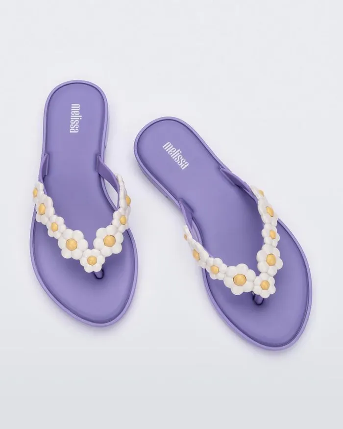 Flip Flop Spring Lilacwhite Women Melissa Flip Flops