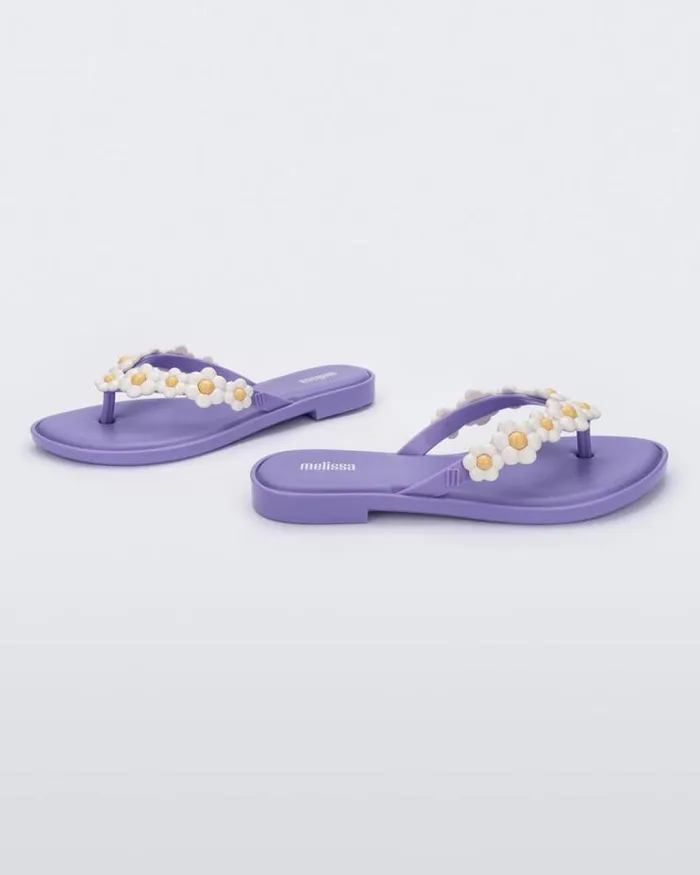 Flip Flop Spring Lilacwhite Women Melissa Flip Flops