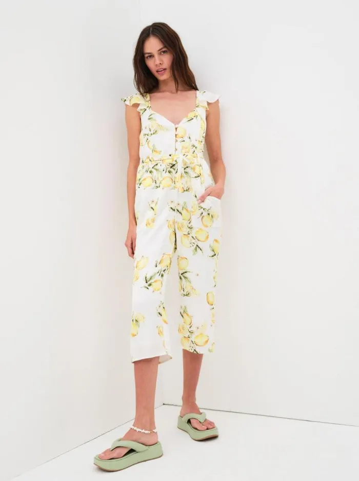 For Love and Lemons Bottoms Limonada Jumpsuit Yellow 8211 Women For Love and Lemons Bottoms Limonada Jumpsuit Yellow 8211 Women