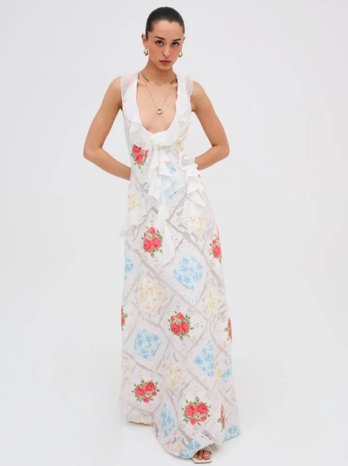 For Love and Lemons Dresses Aviana Maxi Dress White 8211 Women For Love and Lemons Dresses Aviana Maxi Dress White 8211 Women