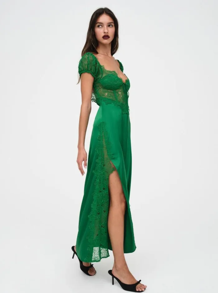 For Love and Lemons Dresses Casey Maxi Dress Green 8211 Women For Love and Lemons Dresses Casey Maxi Dress Green 8211 Women