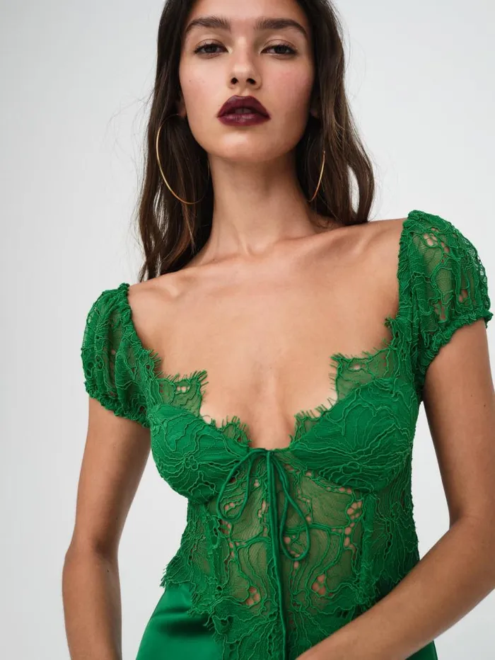 For Love and Lemons Dresses Casey Maxi Dress Green 8211 Women For Love and Lemons Dresses Casey Maxi Dress Green 8211 Women