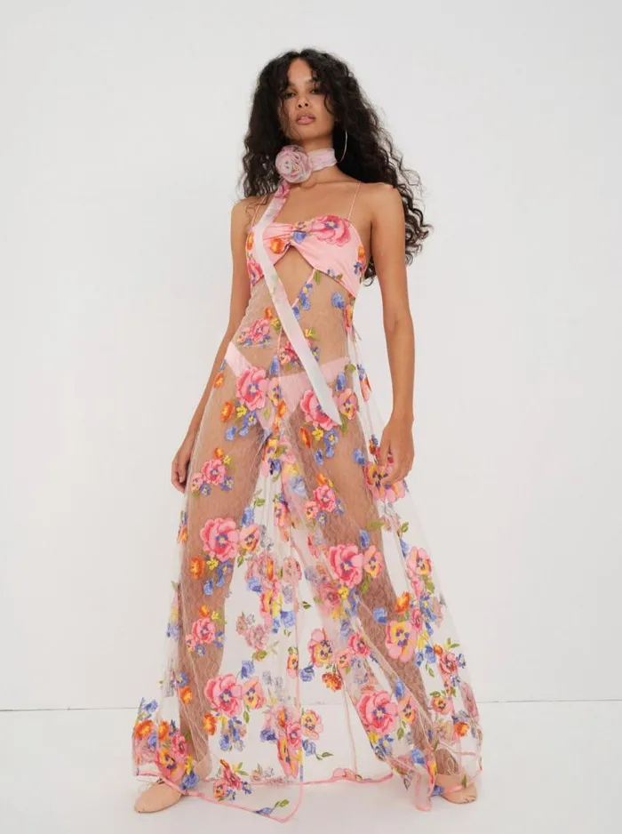 For Love and Lemons Dresses Delaney Maxi Dress Multi 8211 Women