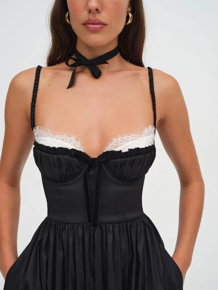 For Love and Lemons Dresses Doris Midi Dress Black 8211 Women For Love and Lemons Dresses Doris Midi Dress Black 8211 Women