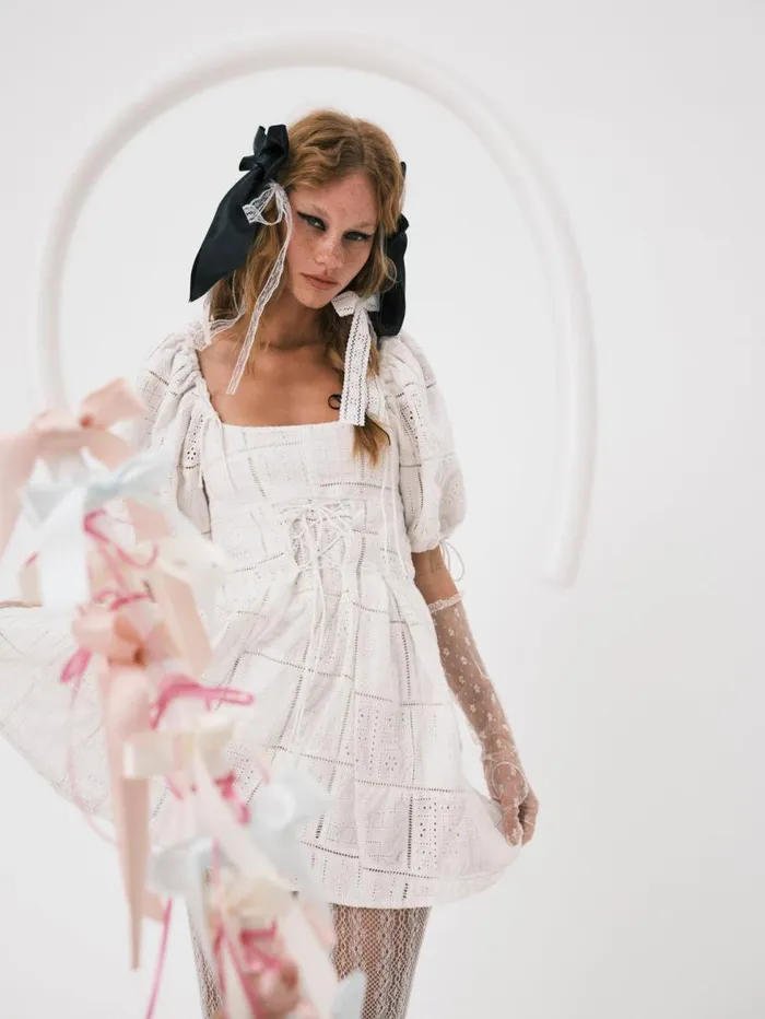 For Love and Lemons Dresses Everett Mini Dress White 8211 Women