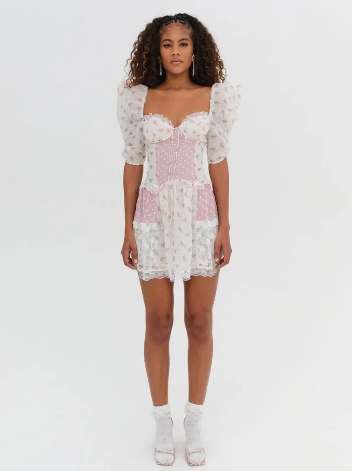 For Love and Lemons Dresses Francine Mini Dress Pink 8211 Women For Love and Lemons Dresses Francine Mini Dress Pink 8211 Women