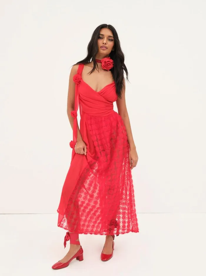 For Love and Lemons Dresses Hannah Maxi Dress Red 8211 Women For Love and Lemons Dresses Hannah Maxi Dress Red 8211 Women