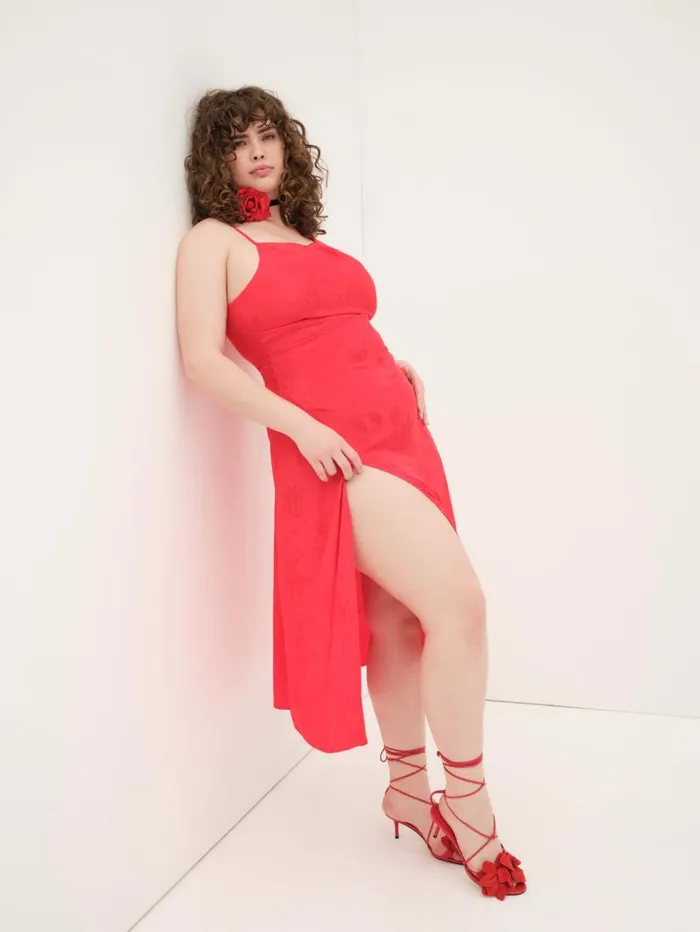 For Love and Lemons Dresses Ilana Midi Dress Red 8211 Women For Love and Lemons Dresses Ilana Midi Dress Red 8211 Women