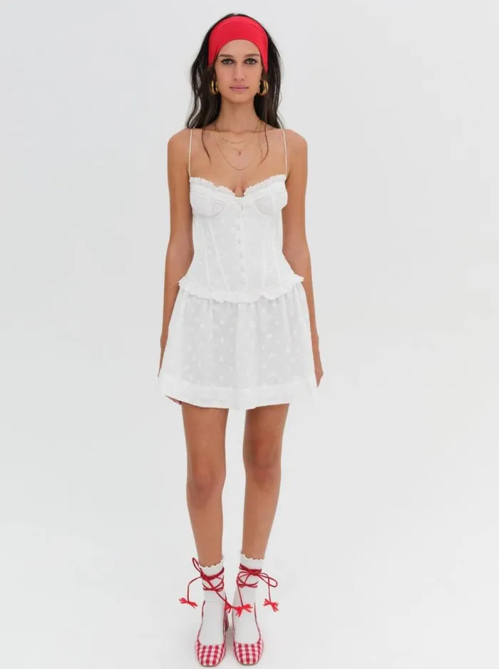 For Love and Lemons Dresses Marlowe Mini Dress White 8211 Women