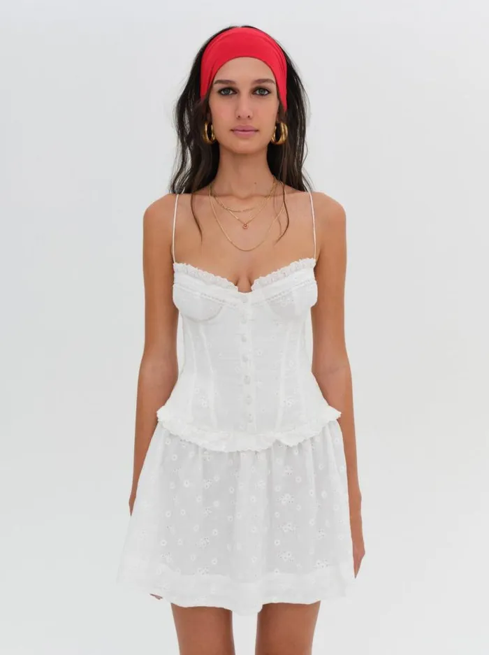 For Love and Lemons Dresses Marlowe Mini Dress White 8211 Women For Love and Lemons Dresses Marlowe Mini Dress White 8211 Women