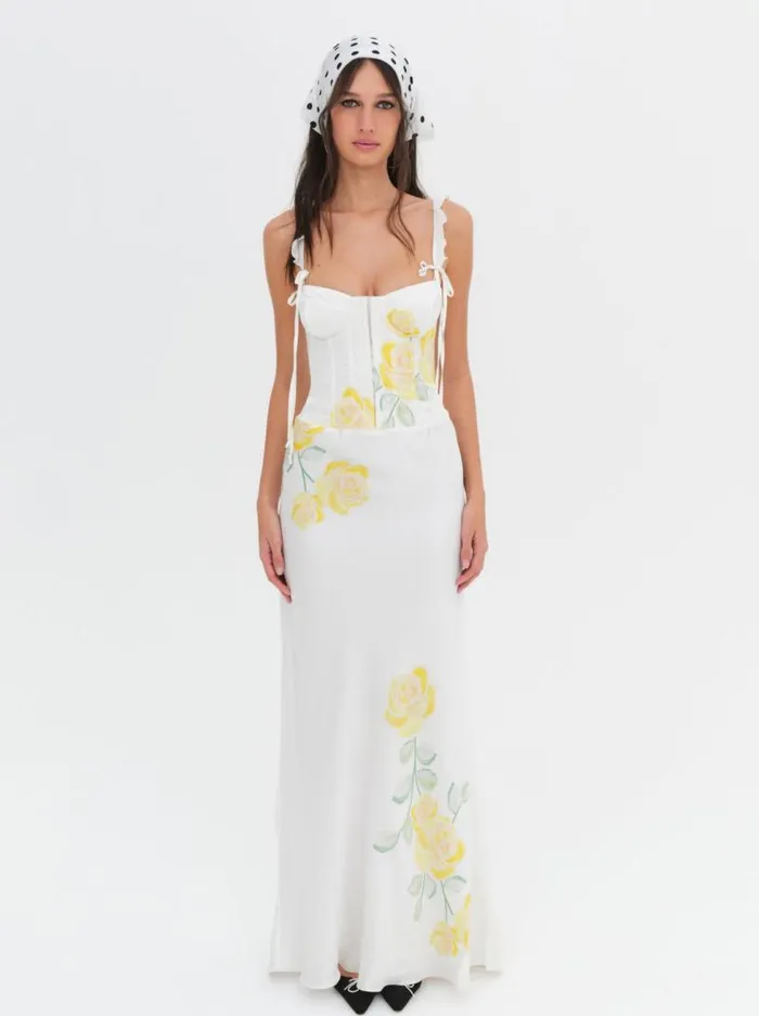 For Love and Lemons Dresses Millie Maxi Dress White 8211 Women