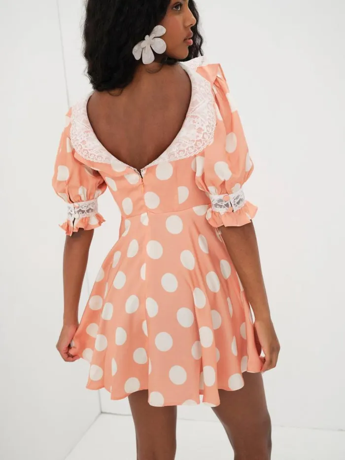 For Love and Lemons Dresses Raisa Mini Dress Orange 8211 Women For Love and Lemons Dresses Raisa Mini Dress Orange 8211 Women