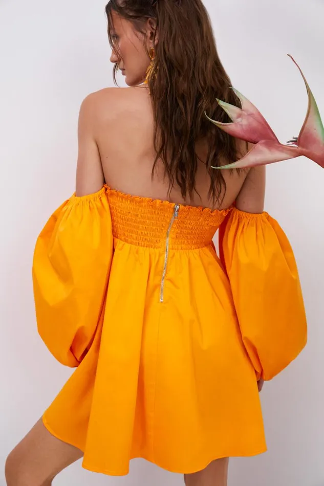 For Love and Lemons Dresses Saint Lucia Mini Dress Orange 8211 Women For Love and Lemons Dresses Saint Lucia Mini Dress Orange 8211 Women