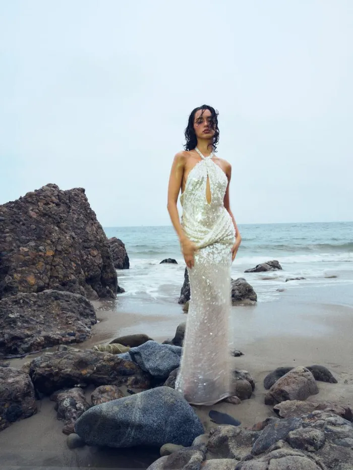 For Love and Lemons Dresses Sydney Sequin Maxi Dress Neutral 8211 Women For Love and Lemons Dresses Sydney Sequin Maxi Dress Neutral 8211 Women