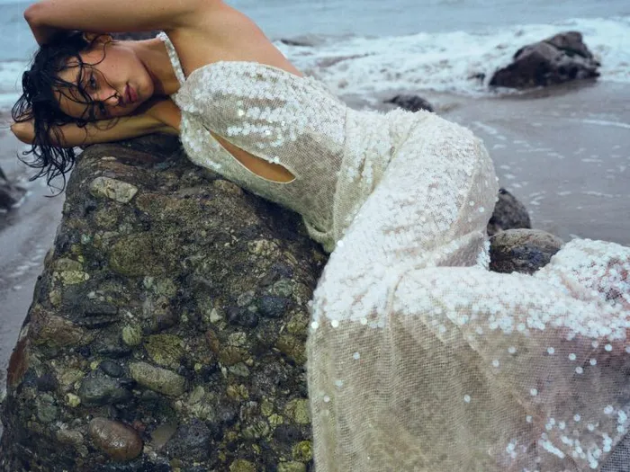 For Love and Lemons Dresses Sydney Sequin Maxi Dress Neutral 8211 Women For Love and Lemons Dresses Sydney Sequin Maxi Dress Neutral 8211 Women