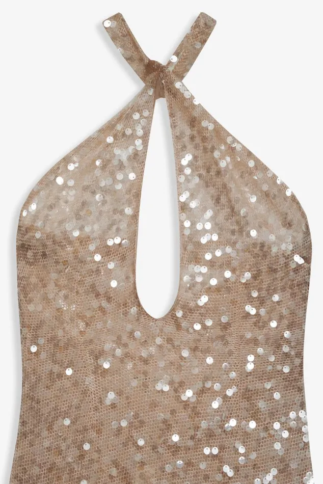 For Love and Lemons Dresses Sydney Sequin Maxi Dress Neutral 8211 Women For Love and Lemons Dresses Sydney Sequin Maxi Dress Neutral 8211 Women