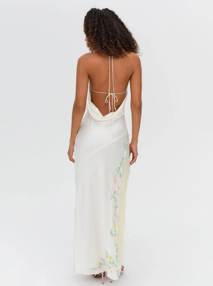 For Love and Lemons Dresses Tina Embroidered Maxi Dress Ivory 8211 Women For Love and Lemons Dresses Tina Embroidered Maxi Dress Ivory 8211 Women