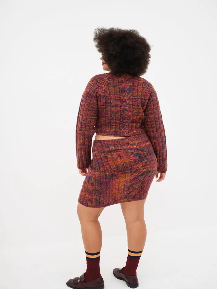 For Love and Lemons Knitwear Ruby Mini Skirt Brown 8211 Women For Love and Lemons Knitwear Ruby Mini Skirt Brown 8211 Women