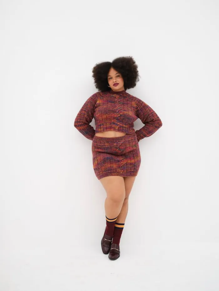 For Love and Lemons Knitwear Ruby Mini Skirt Brown 8211 Women For Love and Lemons Knitwear Ruby Mini Skirt Brown 8211 Women