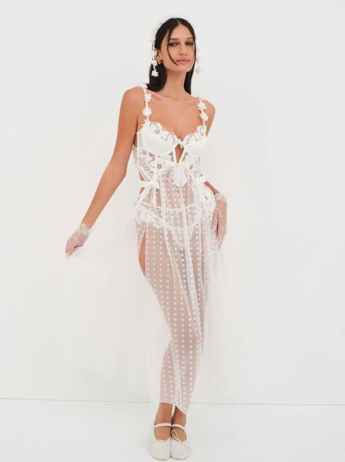 For Love and Lemons Lingerie Amore Maxi Slip Dress White 8211 Women For Love and Lemons Lingerie Amore Maxi Slip Dress White 8211 Women