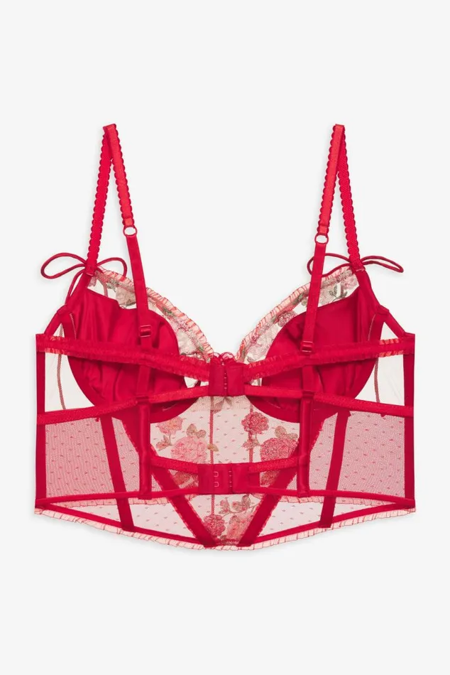 For Love and Lemons Lingerie Anika Bustier Red 8211 Women For Love and Lemons Lingerie Anika Bustier Red 8211 Women