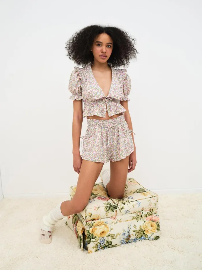For Love and Lemons Lingerie Baby Butterflies Sleep Short Multi 8211 Women For Love and Lemons Lingerie Baby Butterflies Sleep Short Multi 8211 Women