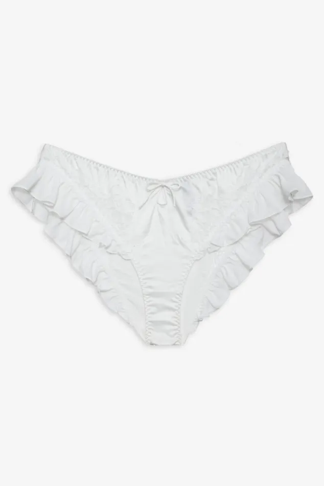 For Love and Lemons Lingerie Butterfly Lace Ruffle Cheeky Panty White 8211 Women For Love and Lemons Lingerie Butterfly Lace Ruffle Cheeky Panty White 8211 Women