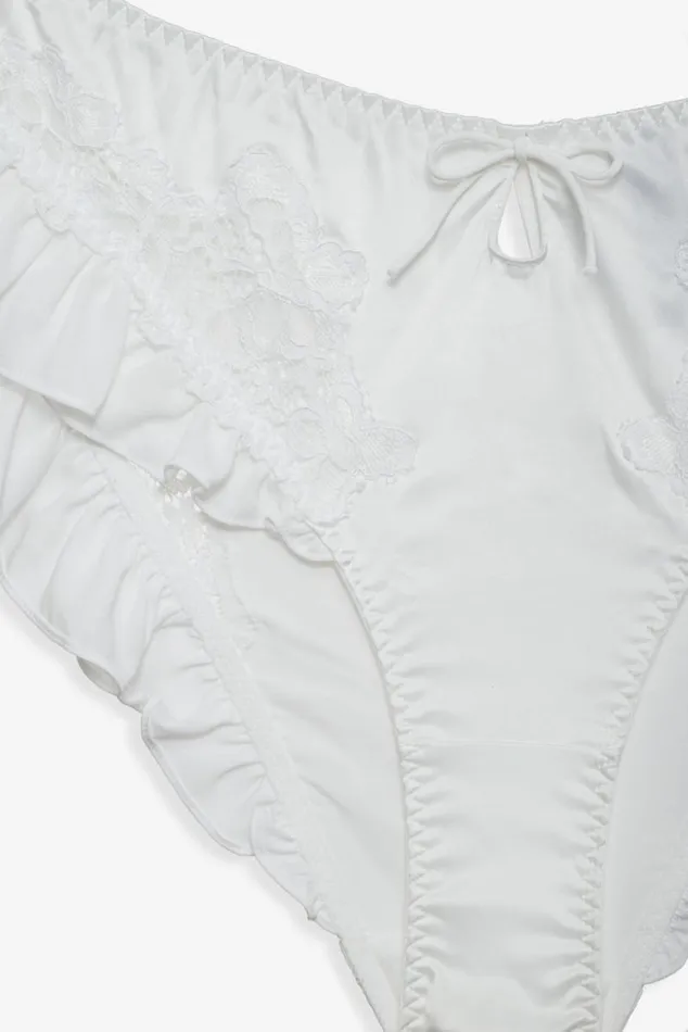 For Love and Lemons Lingerie Butterfly Lace Ruffle Cheeky Panty White 8211 Women For Love and Lemons Lingerie Butterfly Lace Ruffle Cheeky Panty White 8211 Women