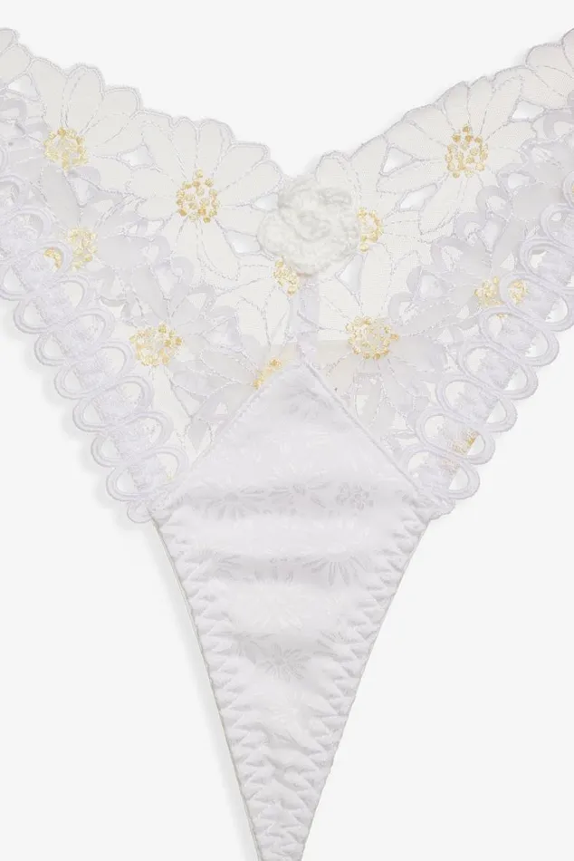 For Love and Lemons Lingerie Christy Thong Panty White 8211 Women For Love and Lemons Lingerie Christy Thong Panty White 8211 Women