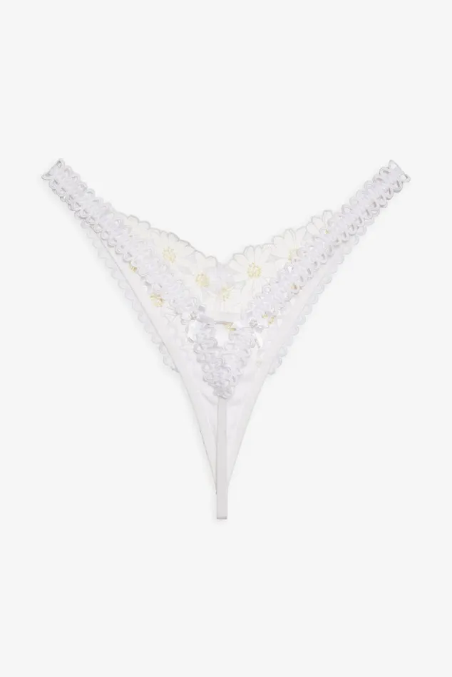 For Love and Lemons Lingerie Christy Thong Panty White 8211 Women For Love and Lemons Lingerie Christy Thong Panty White 8211 Women