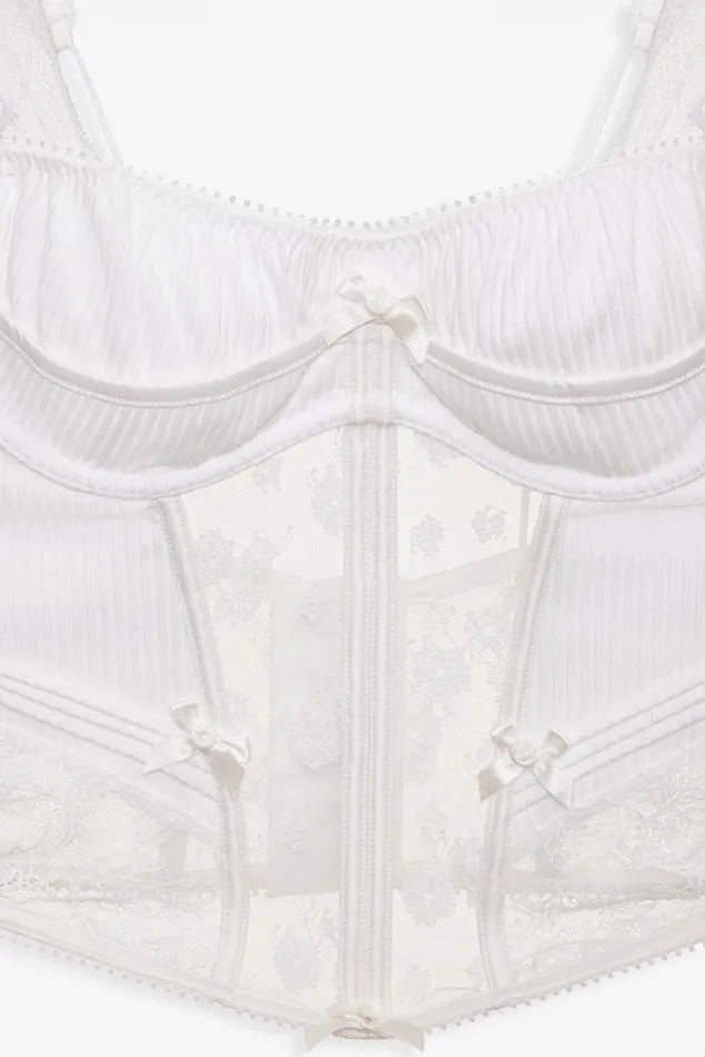 For Love and Lemons Lingerie Dahlia Bustier White 8211 Women For Love and Lemons Lingerie Dahlia Bustier White 8211 Women
