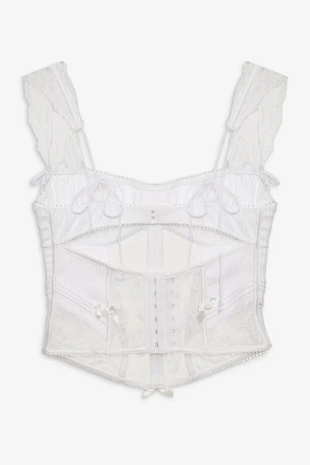 For Love and Lemons Lingerie Dahlia Bustier White 8211 Women For Love and Lemons Lingerie Dahlia Bustier White 8211 Women