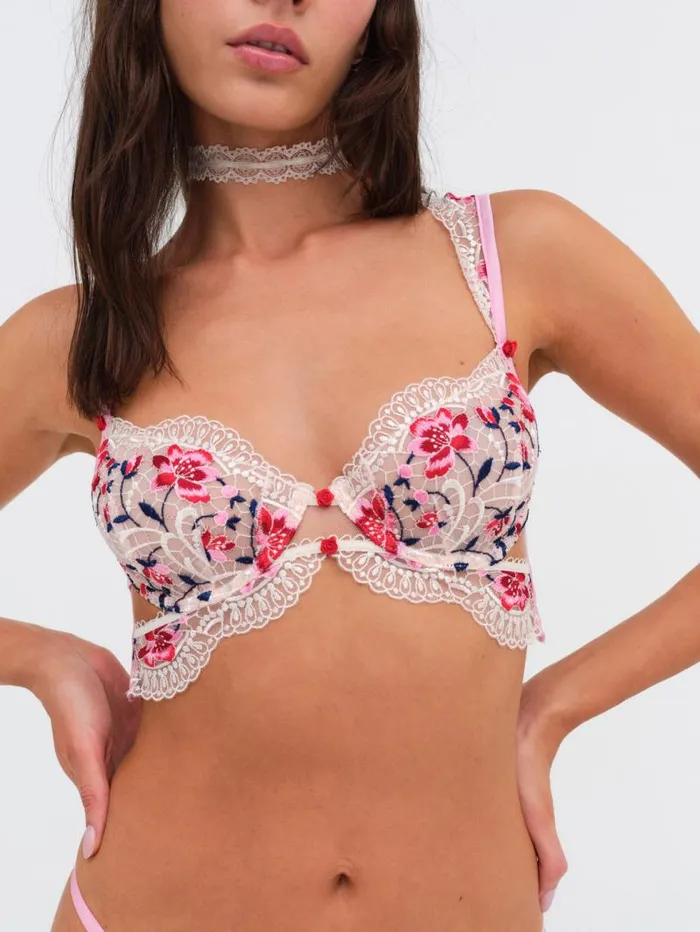 For Love and Lemons Lingerie Festival Rose Bra Ivory 8211 Women