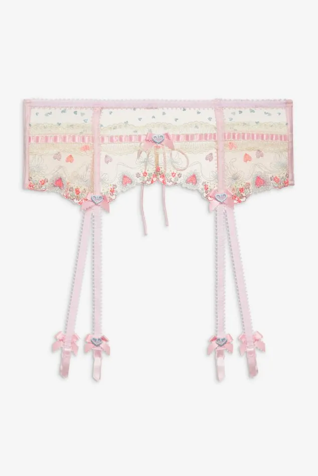 For Love and Lemons Lingerie Gabriella Garter Belt Pink 8211 Women For Love and Lemons Lingerie Gabriella Garter Belt Pink 8211 Women