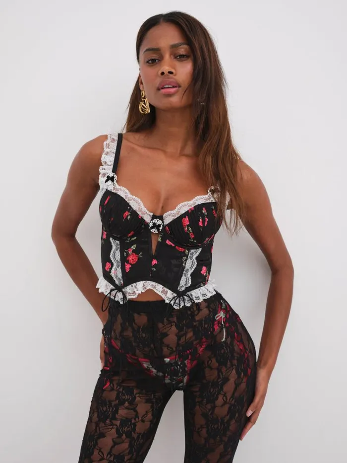 For Love and Lemons Lingerie June Bustier Black 8211 Women