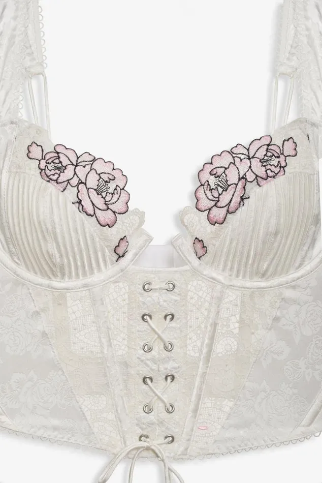 For Love and Lemons Lingerie Marit Bustier White 8211 Women For Love and Lemons Lingerie Marit Bustier White 8211 Women