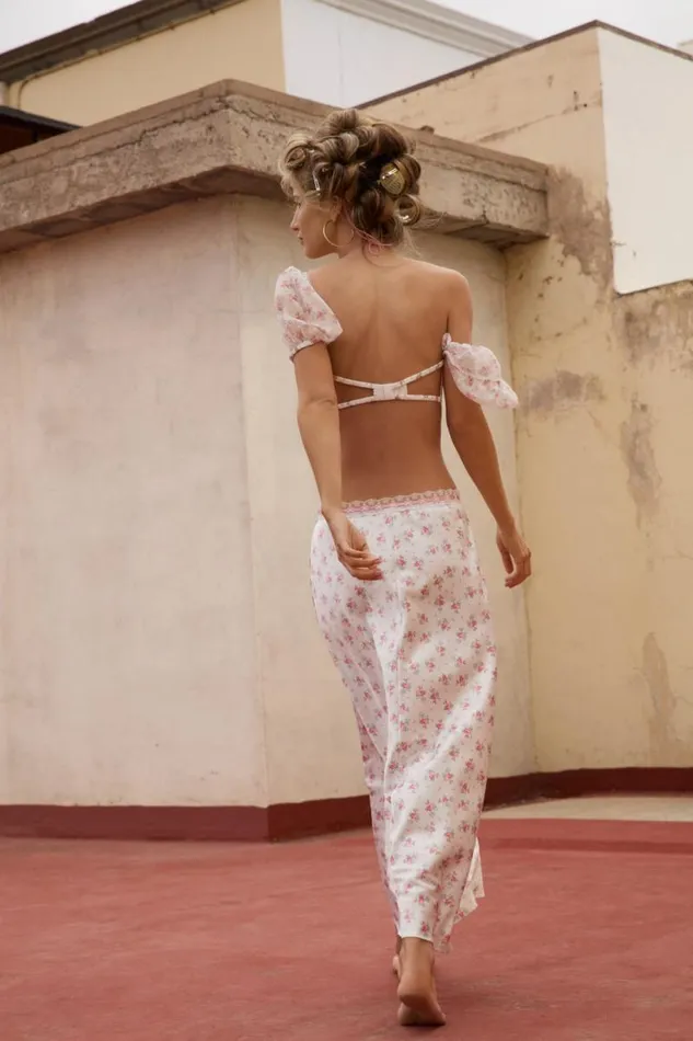 For Love and Lemons Lingerie Robin Midi Skirt White 8211 Women For Love and Lemons Lingerie Robin Midi Skirt White 8211 Women