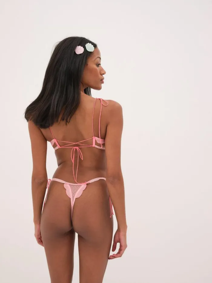 For Love and Lemons Lingerie Seashell Bralette Pink 8211 Women For Love and Lemons Lingerie Seashell Bralette Pink 8211 Women