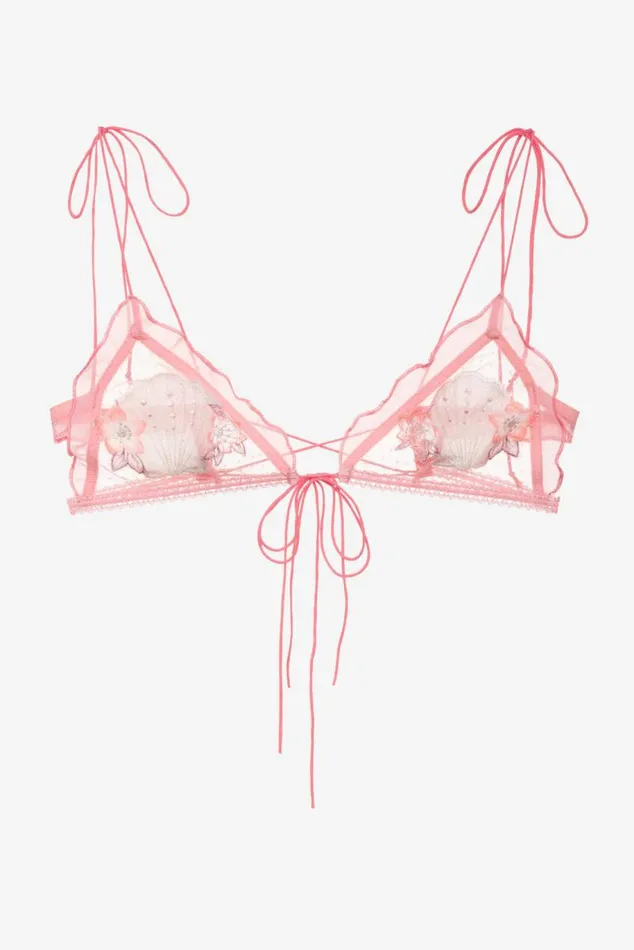 For Love and Lemons Lingerie Seashell Bralette Pink 8211 Women For Love and Lemons Lingerie Seashell Bralette Pink 8211 Women