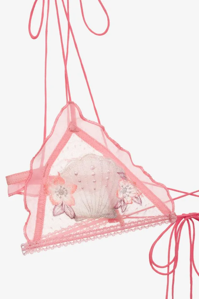 For Love and Lemons Lingerie Seashell Bralette Pink 8211 Women For Love and Lemons Lingerie Seashell Bralette Pink 8211 Women