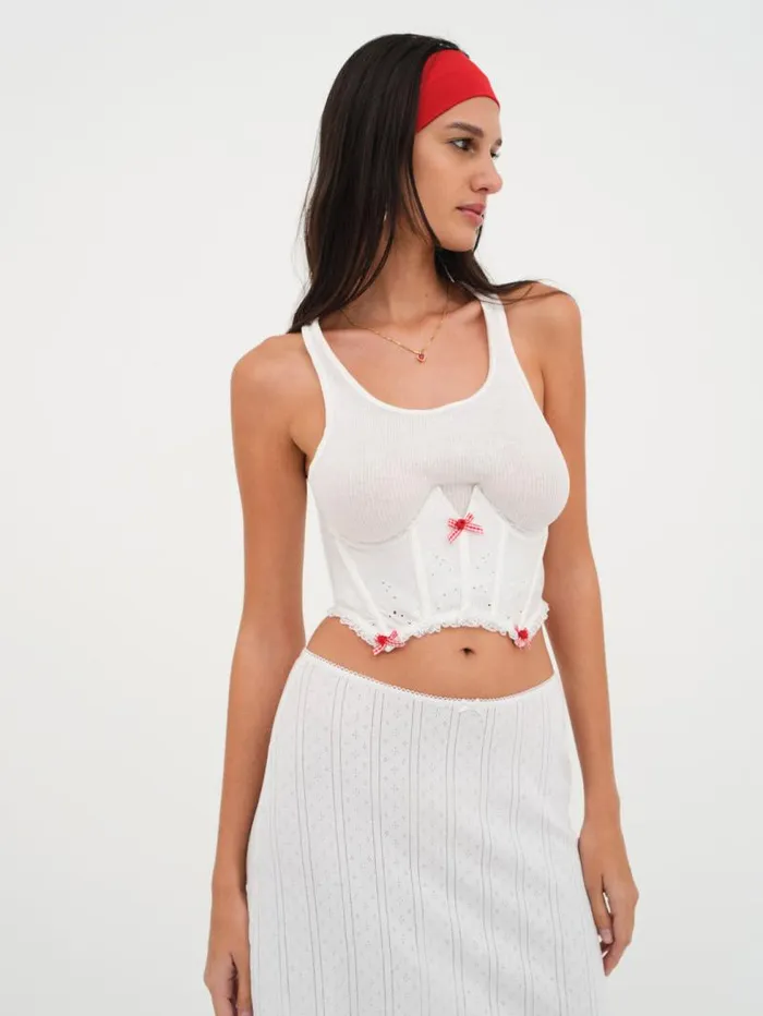 For Love and Lemons Lingerie Violetta Corset White 8211 Women For Love and Lemons Lingerie Violetta Corset White 8211 Women