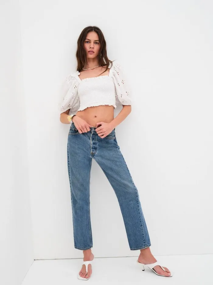 For Love and Lemons Tops Addison Blouse White 8211 Women For Love and Lemons Tops Addison Blouse White 8211 Women
