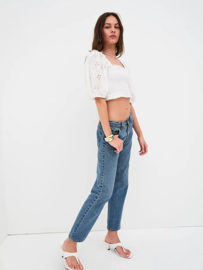 For Love and Lemons Tops Addison Blouse White 8211 Women For Love and Lemons Tops Addison Blouse White 8211 Women