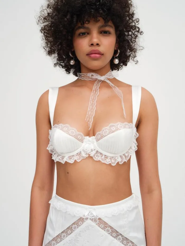 For Love and Lemons Tops Allira Lace Bra Top White 8211 Women For Love and Lemons Tops Allira Lace Bra Top White 8211 Women