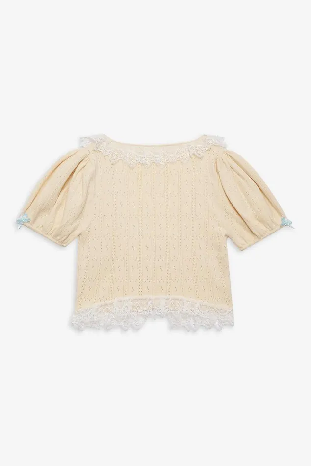 For Love and Lemons Tops Daniela Knit Top Beige 8211 Women For Love and Lemons Tops Daniela Knit Top Beige 8211 Women