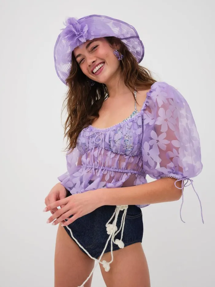 For Love and Lemons Tops Fran Top Purple 8211 Women For Love and Lemons Tops Fran Top Purple 8211 Women
